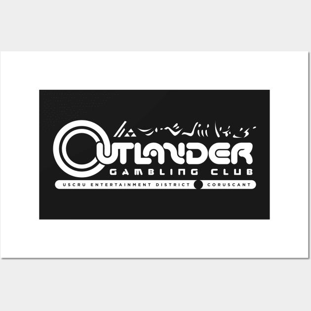 Outlander Gambling Club Wall Art by MindsparkCreative